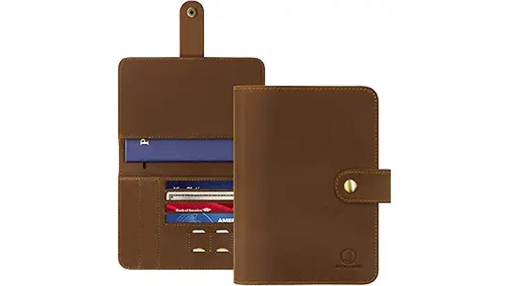 leather rfid passport holder