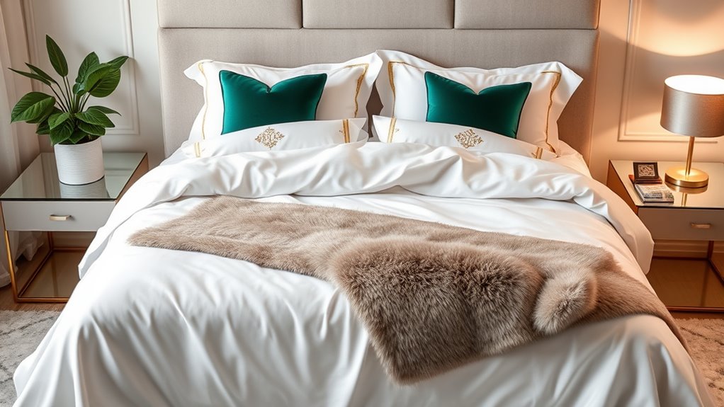 luxury bedding for spa like comfort