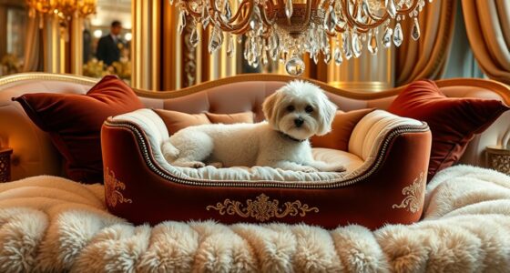 luxury dog beds selection