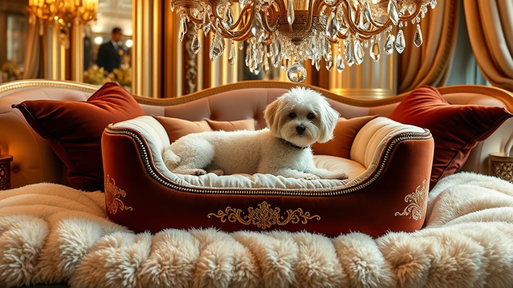 luxury dog beds selection