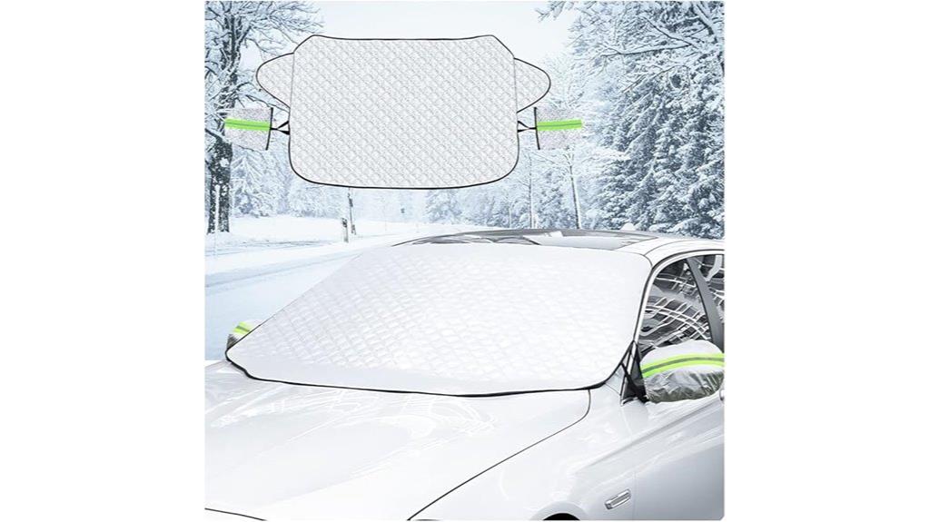 magnetic snow cover for windshield