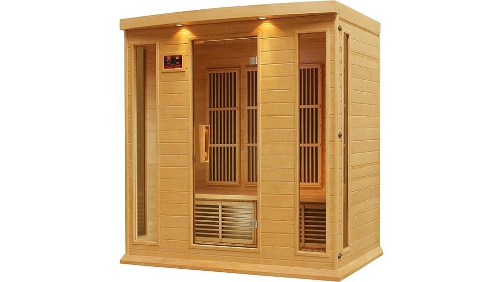 maxxus four person infrared sauna
