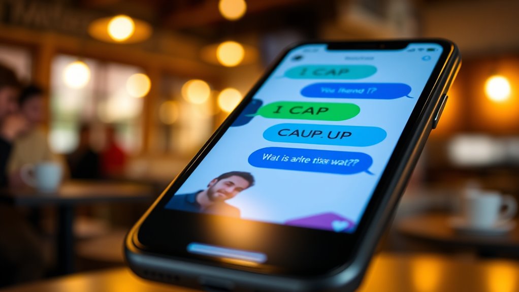 meaning of cap in texting