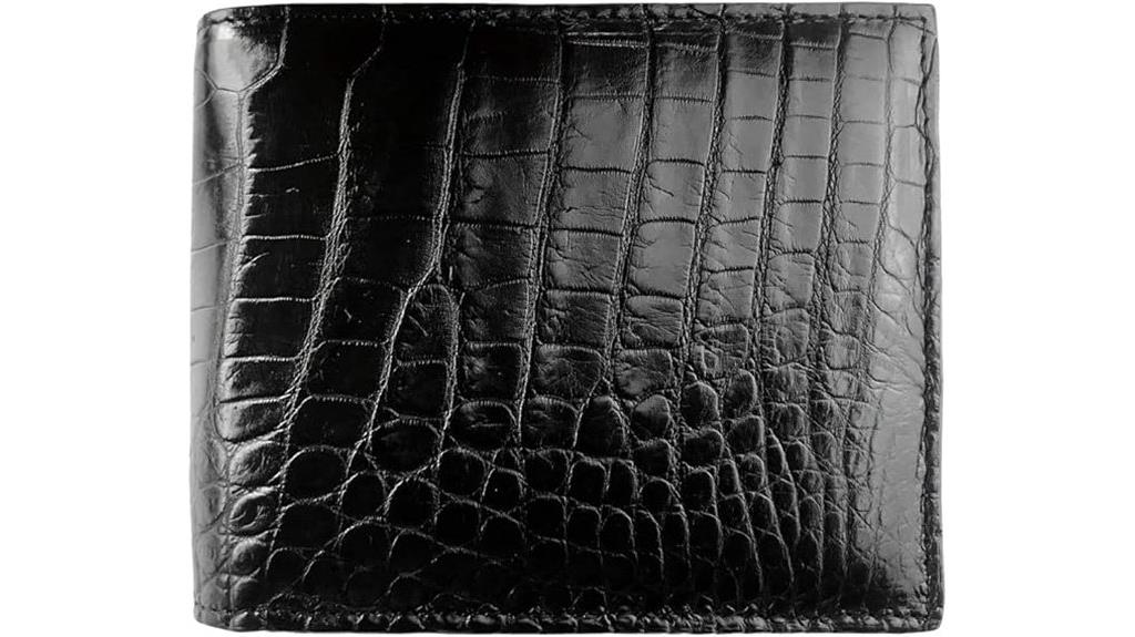 men s crocodile leather wallet