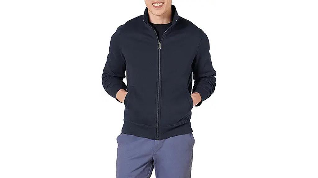 men s fleece zip sweatshirt