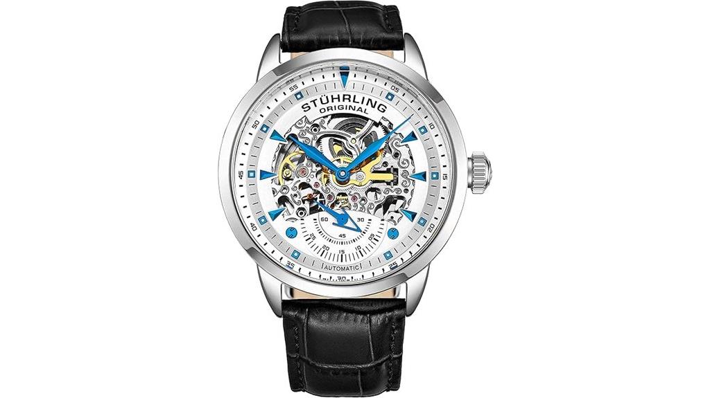 men s skeleton automatic watch