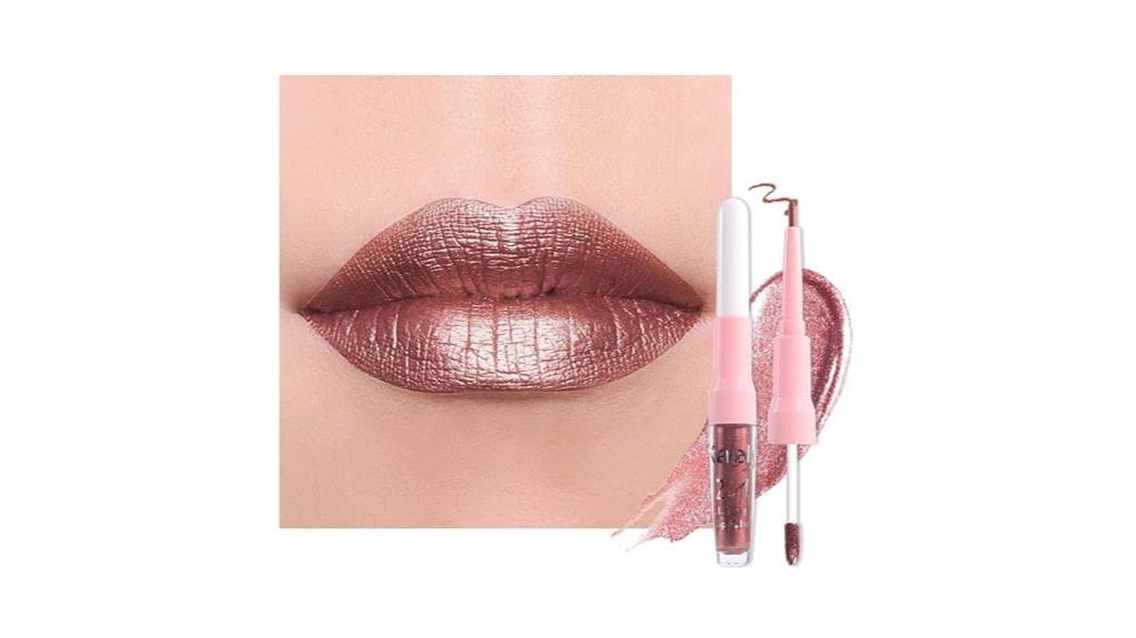 metallic lip liner set