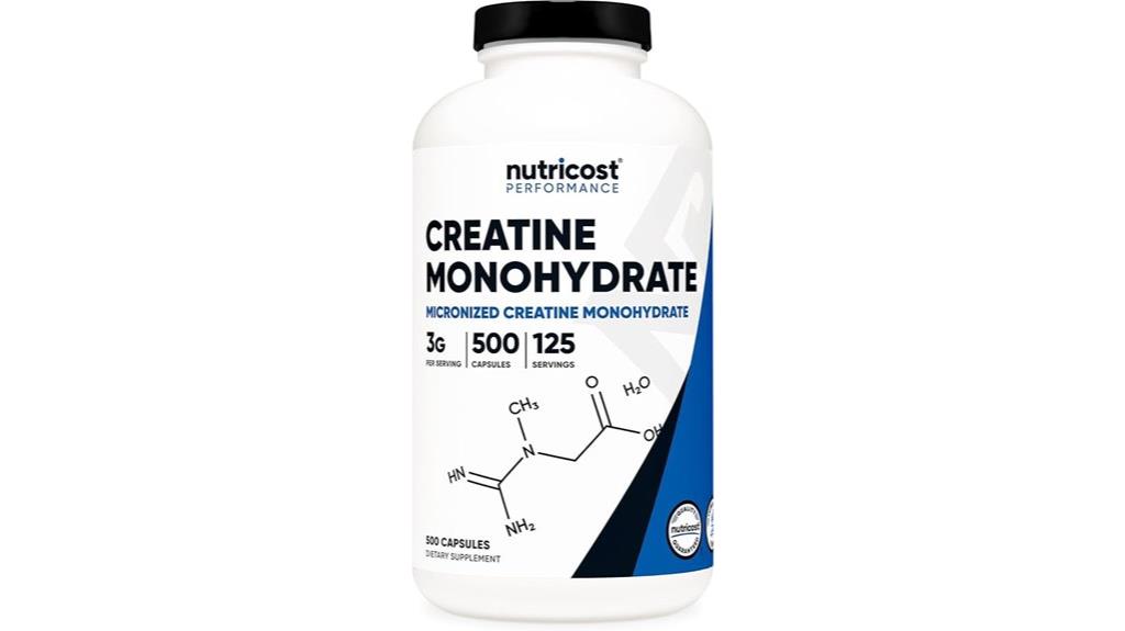 micronized creatine capsules 3000mg