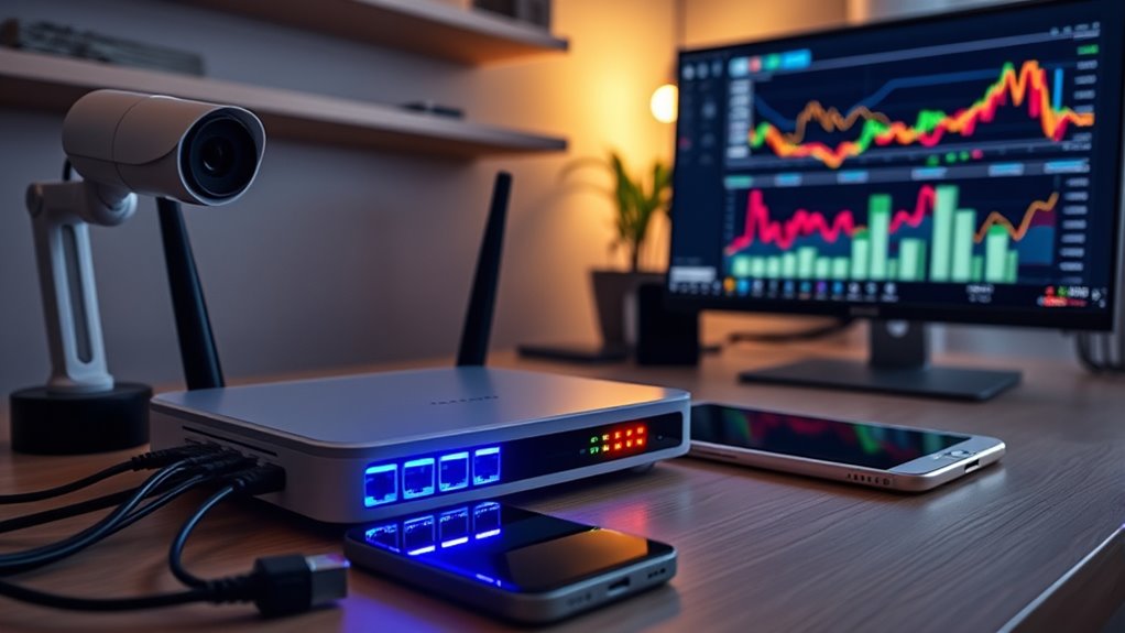 monitor device and network activity