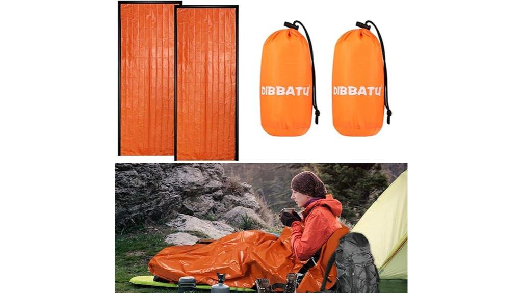 multiple pack emergency sleeping bags