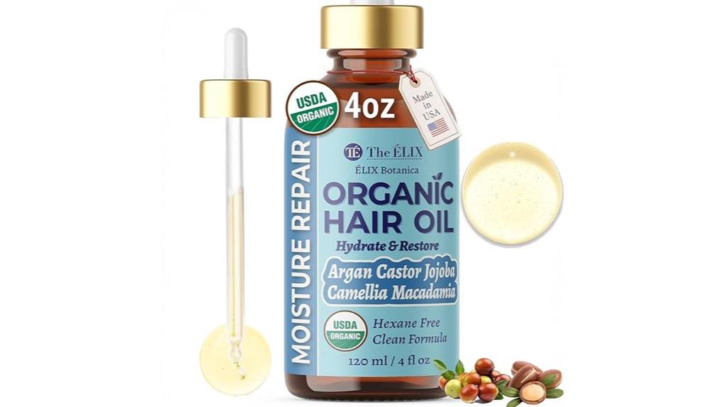 organic frizz control oil