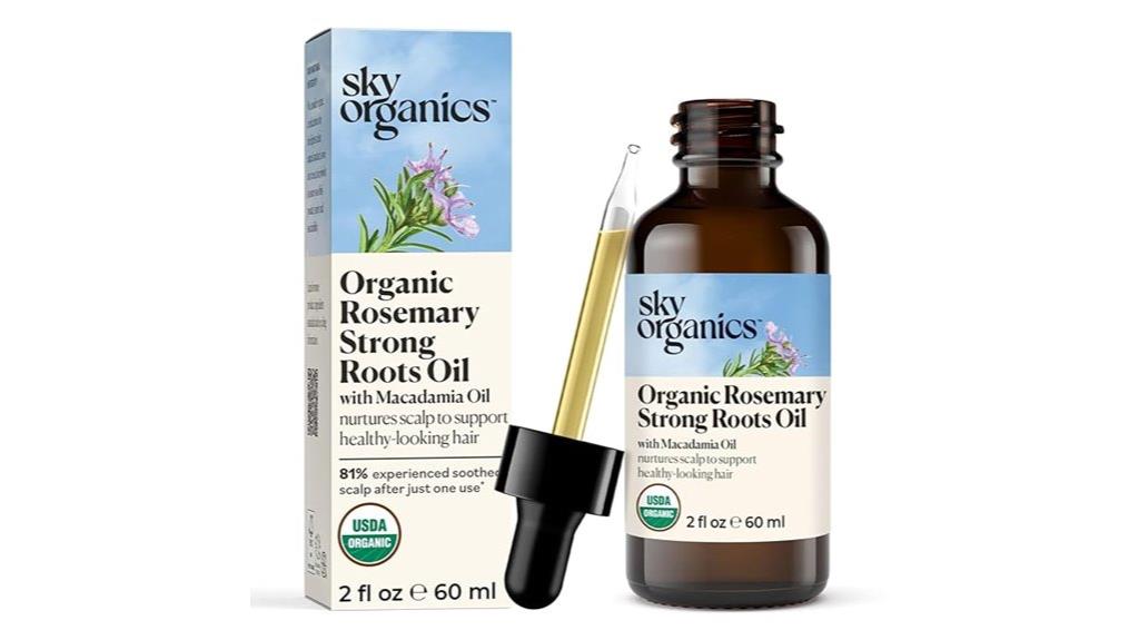 organic rosemary jojoba macadamia