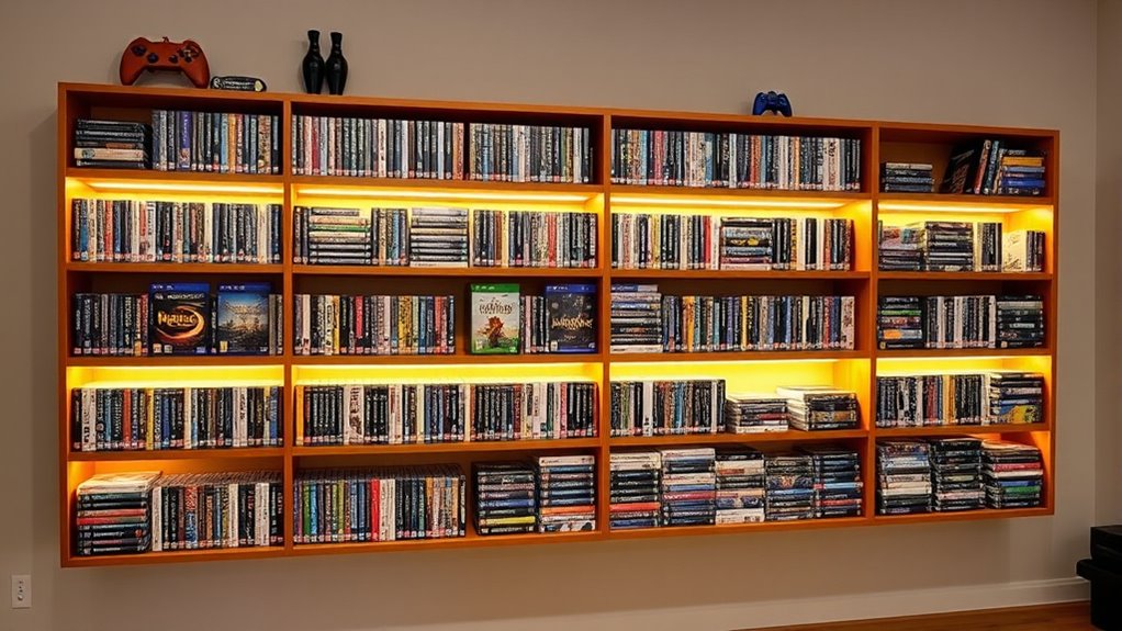 organized creative game display