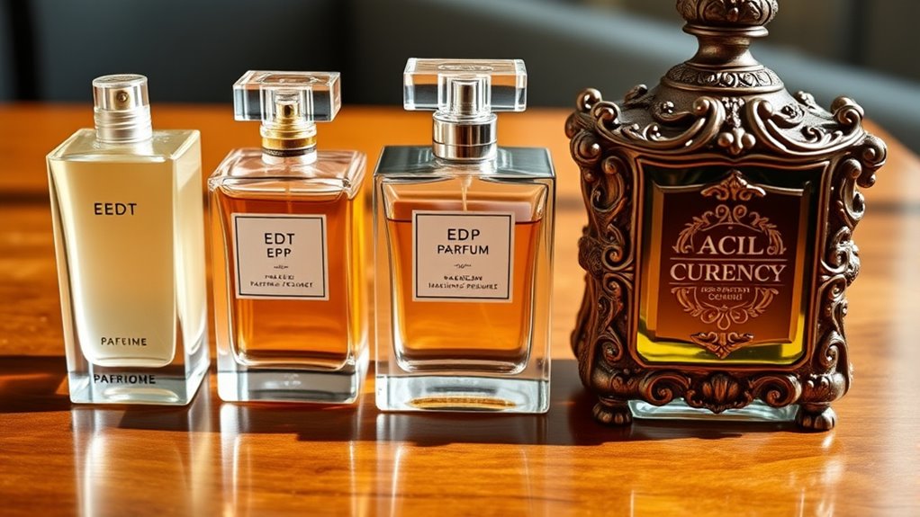 perfume strength for occasions