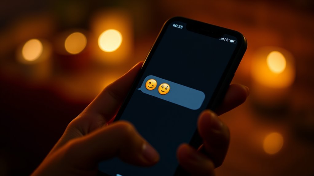 playful mysterious flirtation cues