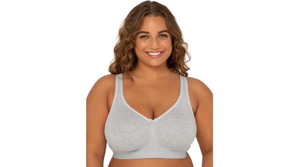 plus size wireless cotton bra