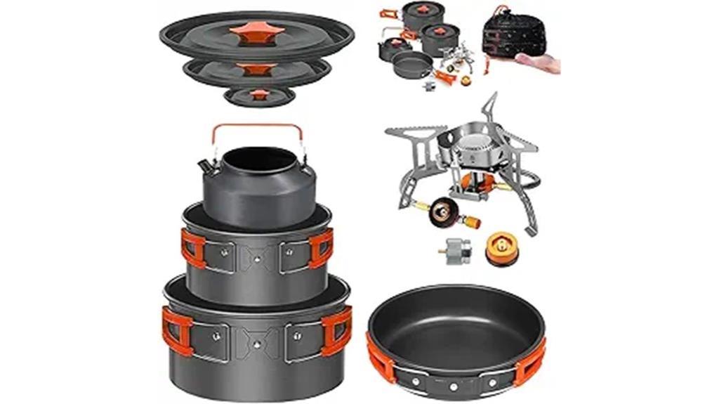 portable camping cooking set