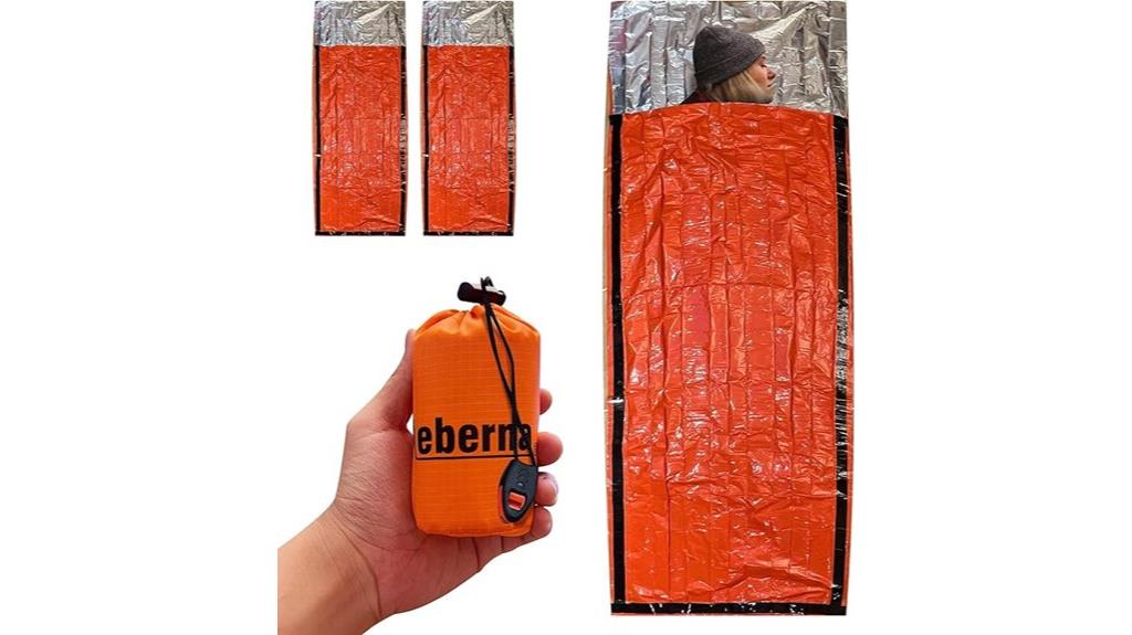 portable emergency blanket pack