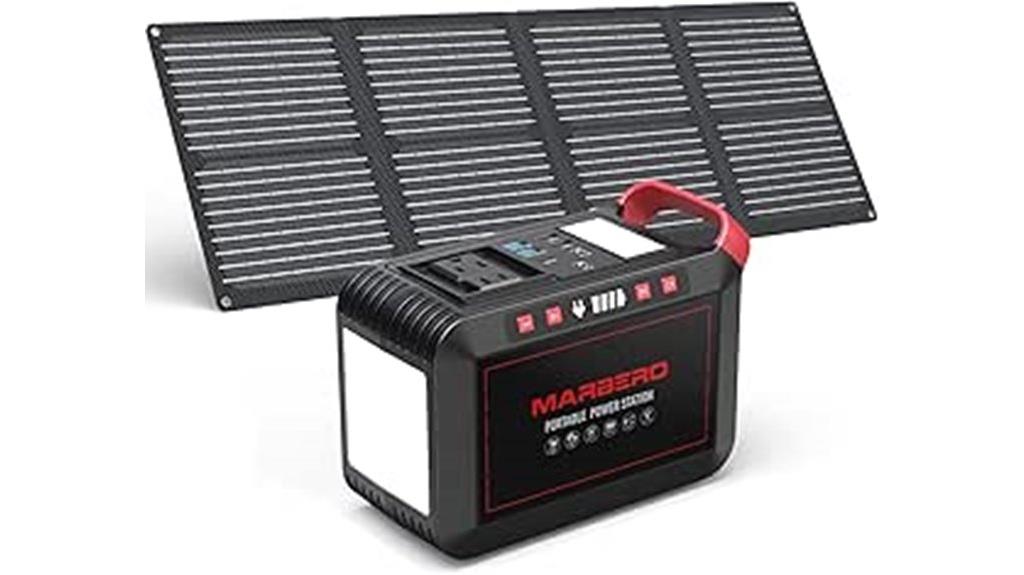 portable solar generator set