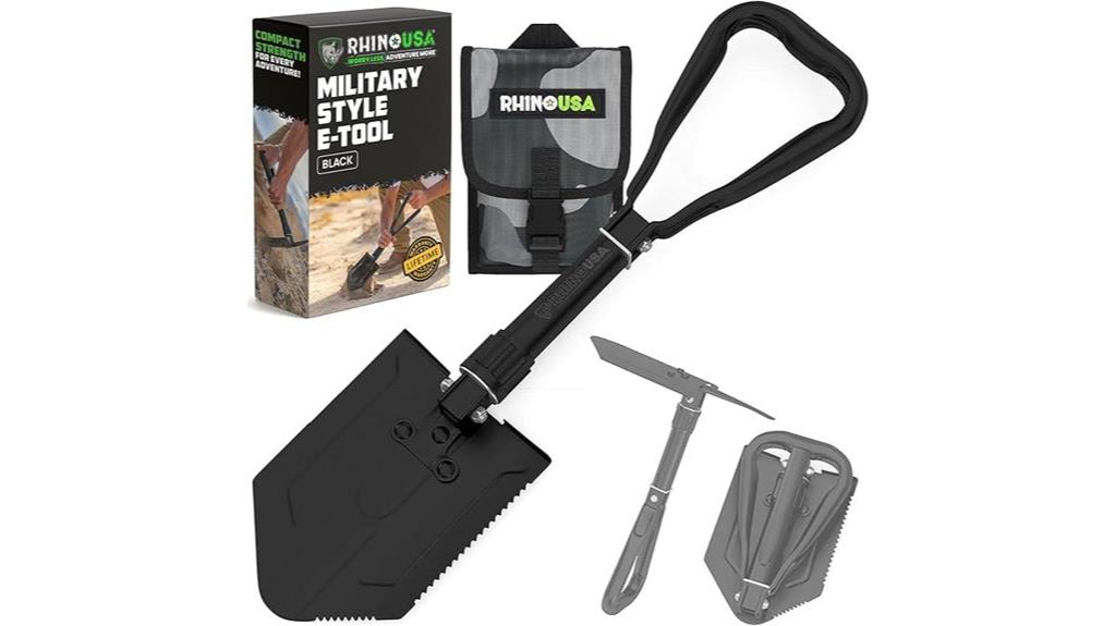 portable steel multipurpose shovel