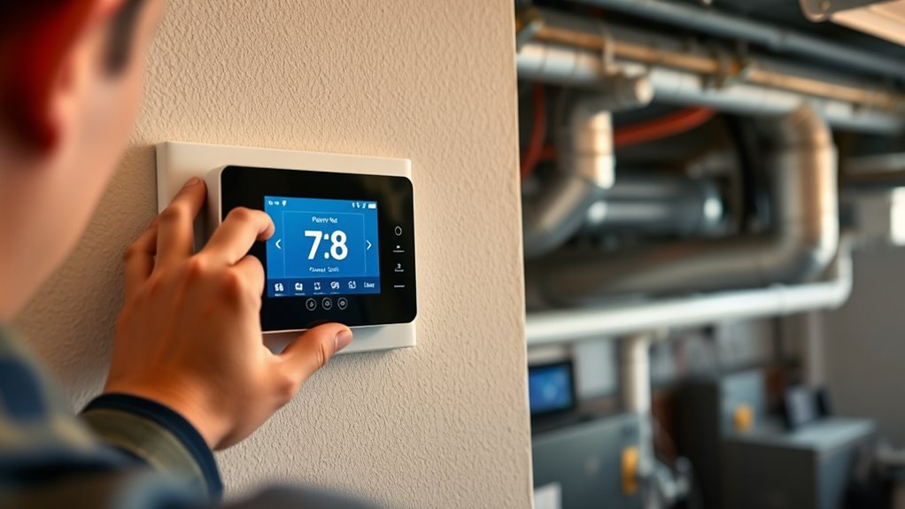 power on thermostat connect