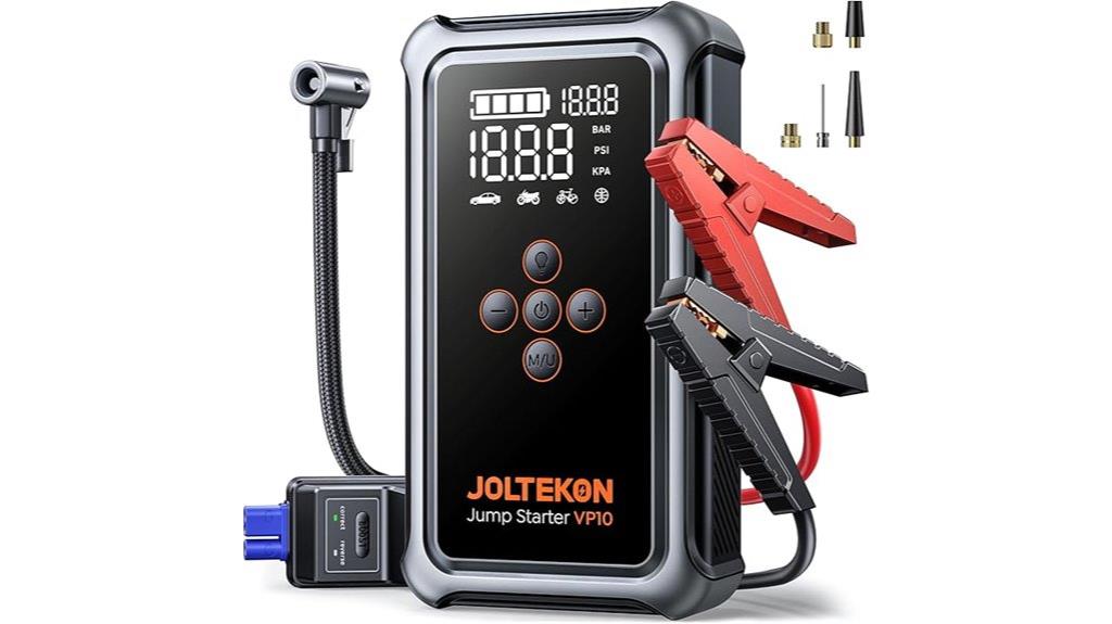 powerful jump starter with compressor