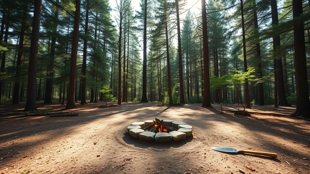 practice safe campfire management