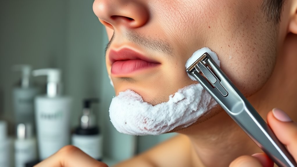 proper gentle shaving technique