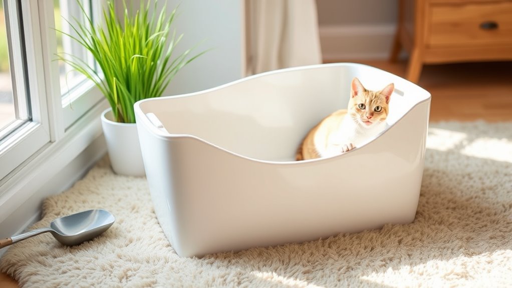 proper litter box arrangement