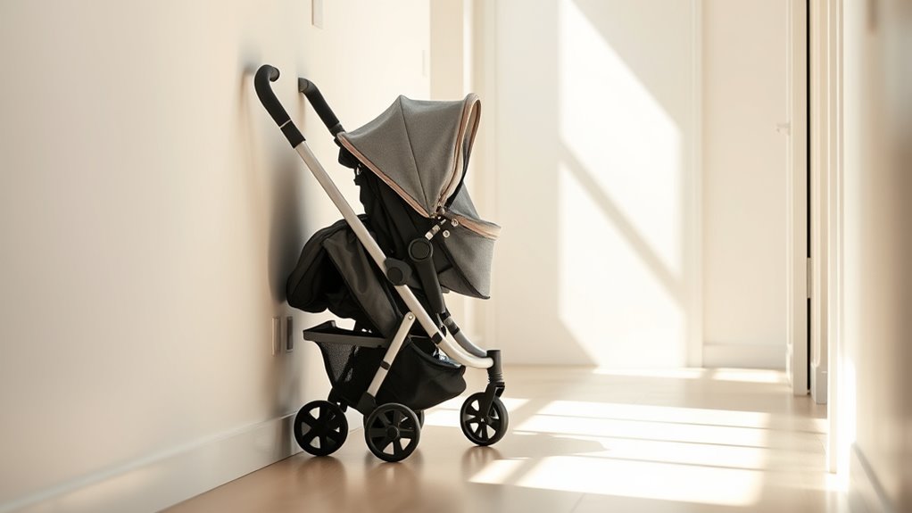 proper stroller storage routine