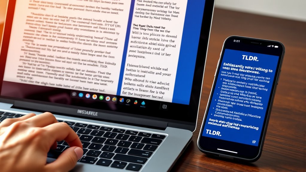 quick summary simplifies communication