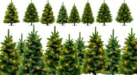 realistic pre lit christmas trees