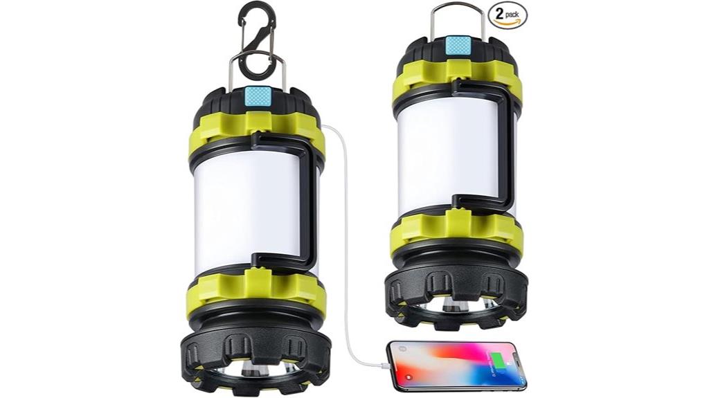 rechargeable camping lanterns pack