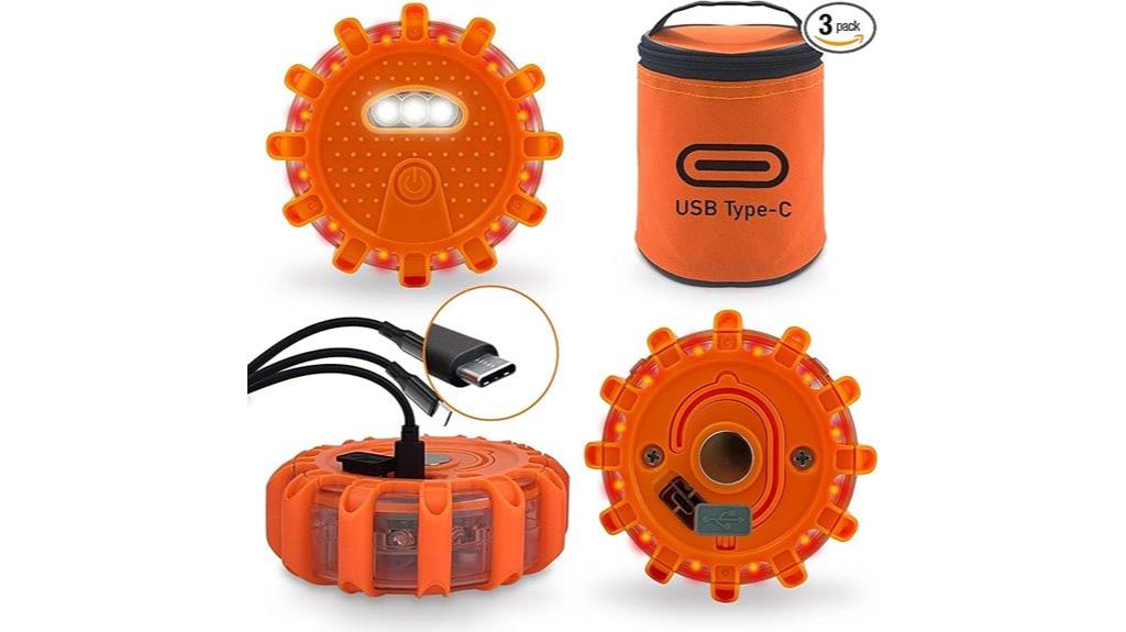 rechargeable usb led flares