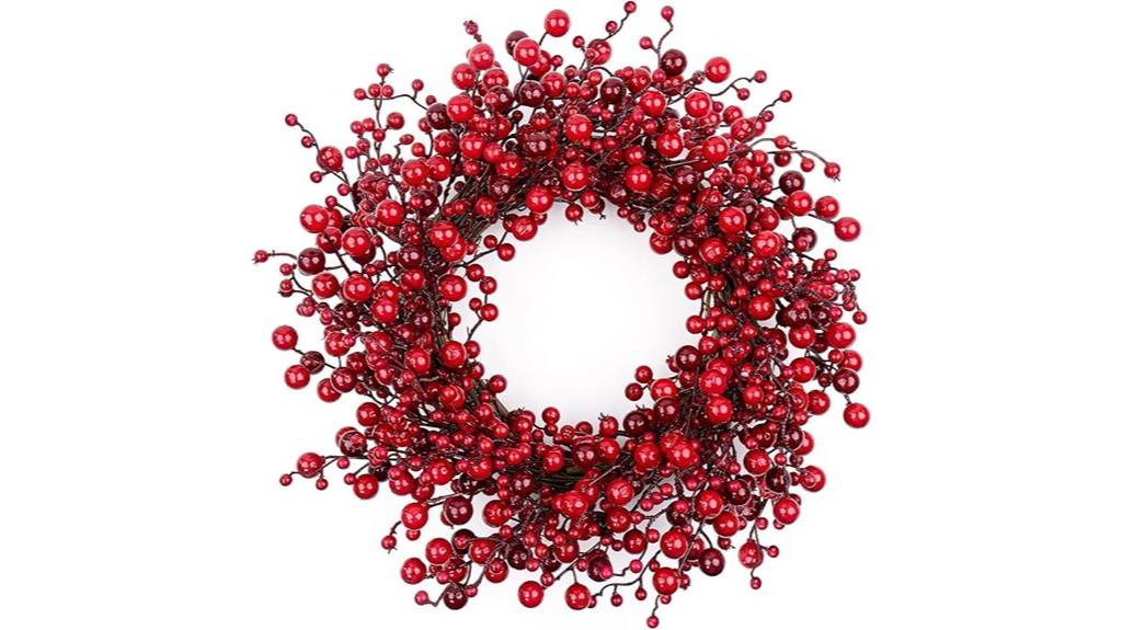 red berry christmas wreath