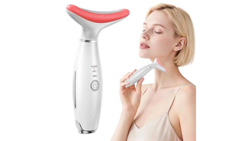 red light facial massager