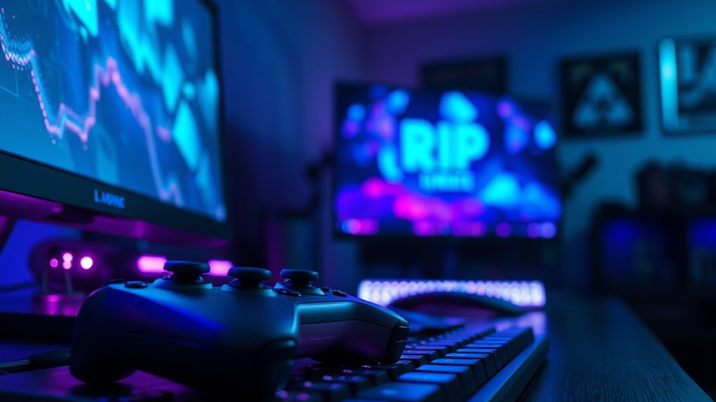 rip symbolizes gaming setbacks