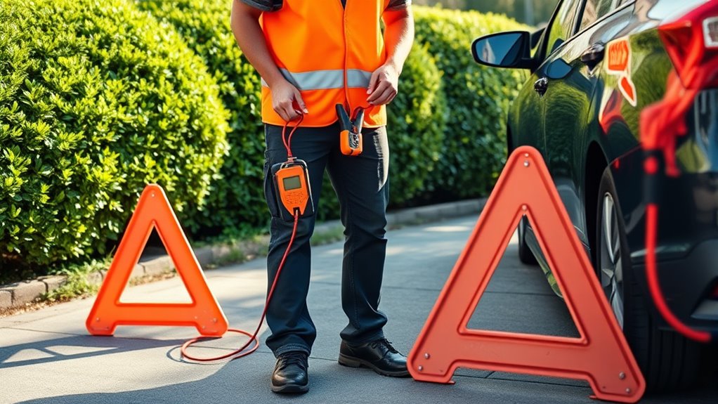 safe car jump start procedure