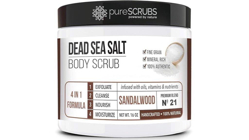 sandalwood body scrub set