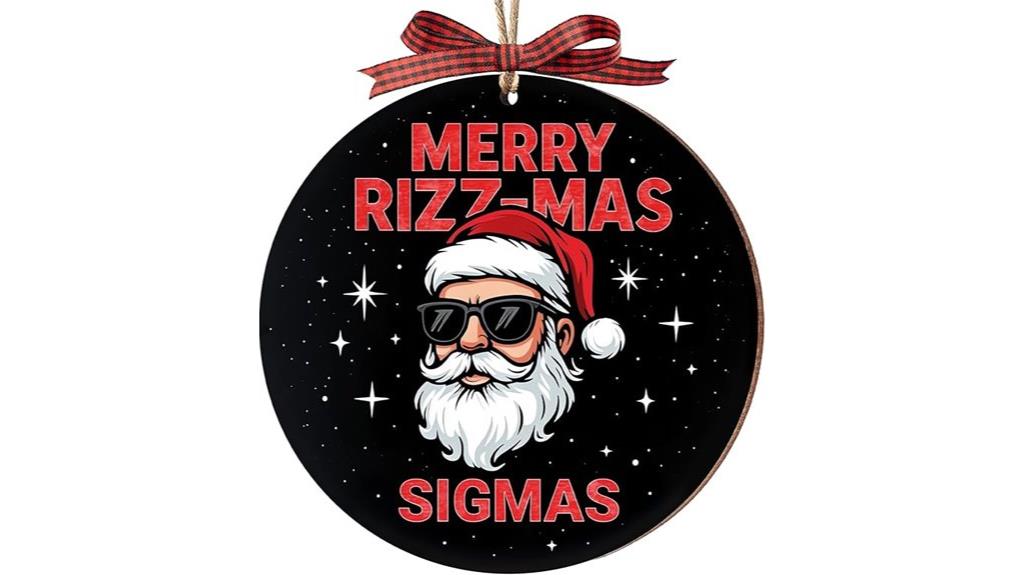 santa skibidi christmas ornament