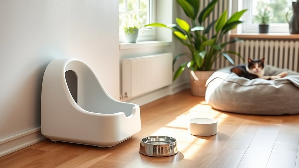 separate litter from food