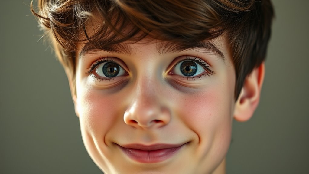 shy hesitant emotional expression