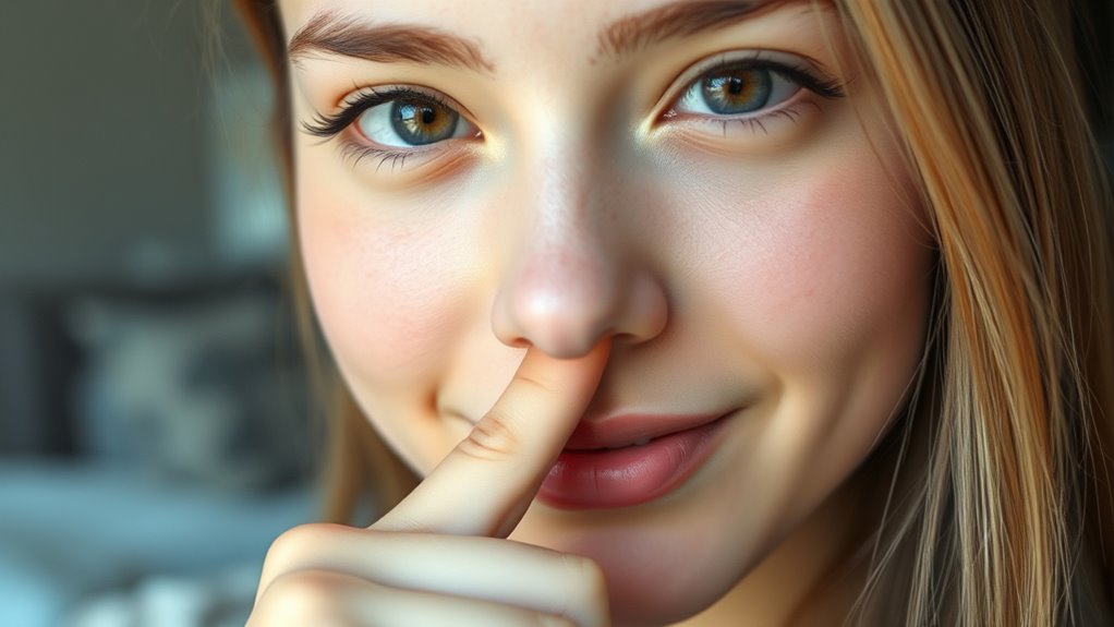 signal for confidentiality and discretion