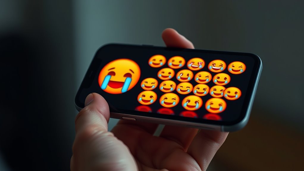 single versus multiple emojis