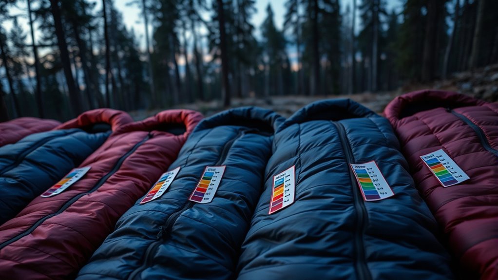 sleeping bag temperature standards