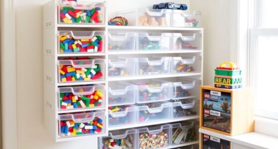small space lego organization