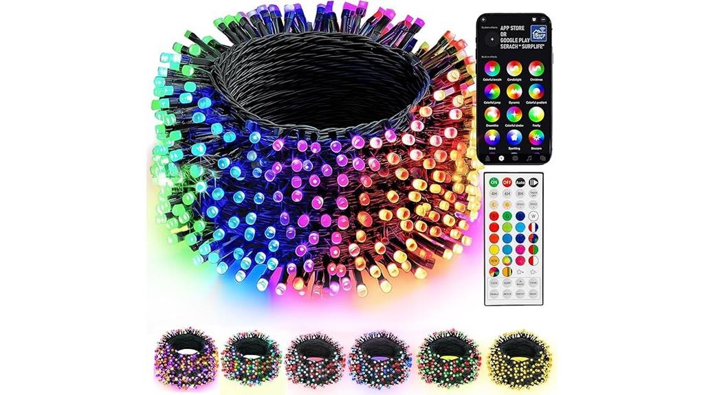 smart colorful holiday lights