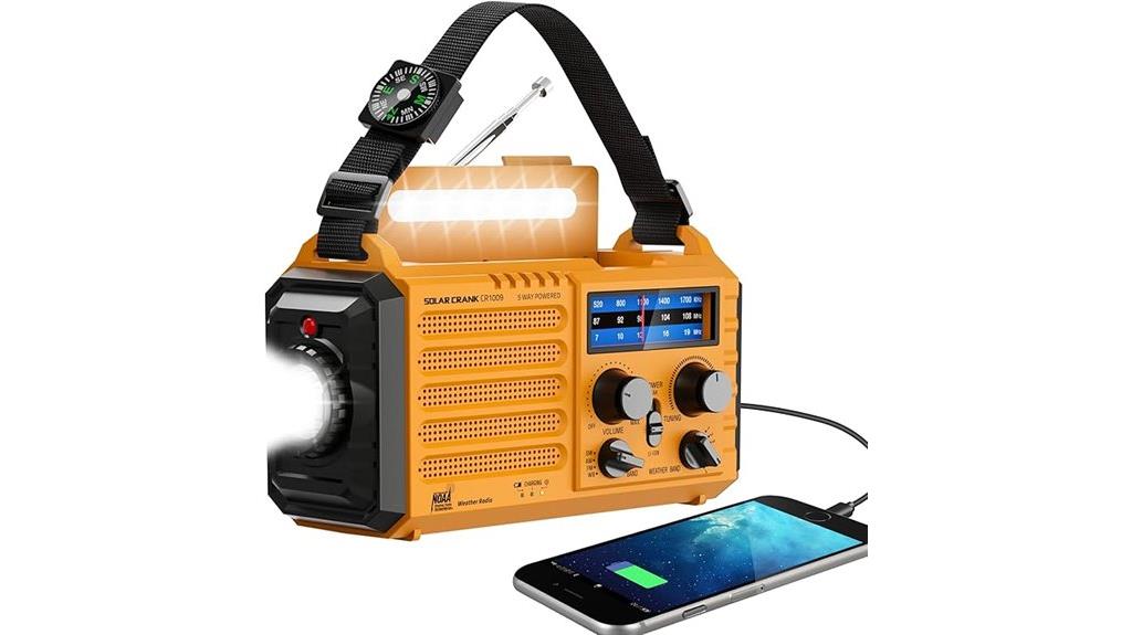 solar powered noaa emergency radio