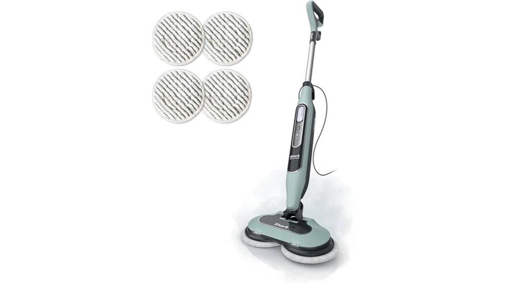 steam mop with scrubbing