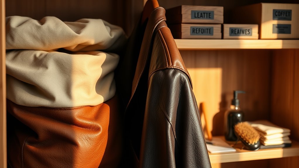 store leather properly avoid moisture